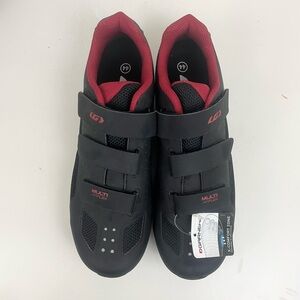 Louis Garneau Black Red Multi Air Flex Bike Cycle Shoes Men’s Size 10